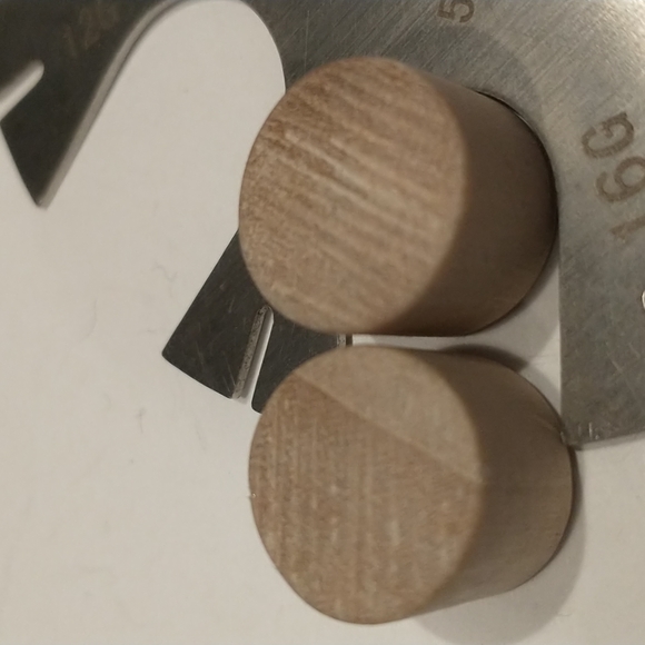 5/8 inch wood Ear plugs - Picture 2 of 3